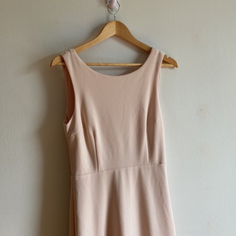 Lulus maxi scoop back form fitted dusty pink dress - Picture 3 of 11